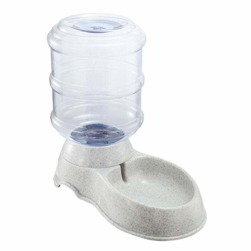 Automatic Water 1 Gallon Gravity Dispenser Dog Cat Pet Drinking Fountain Bowl