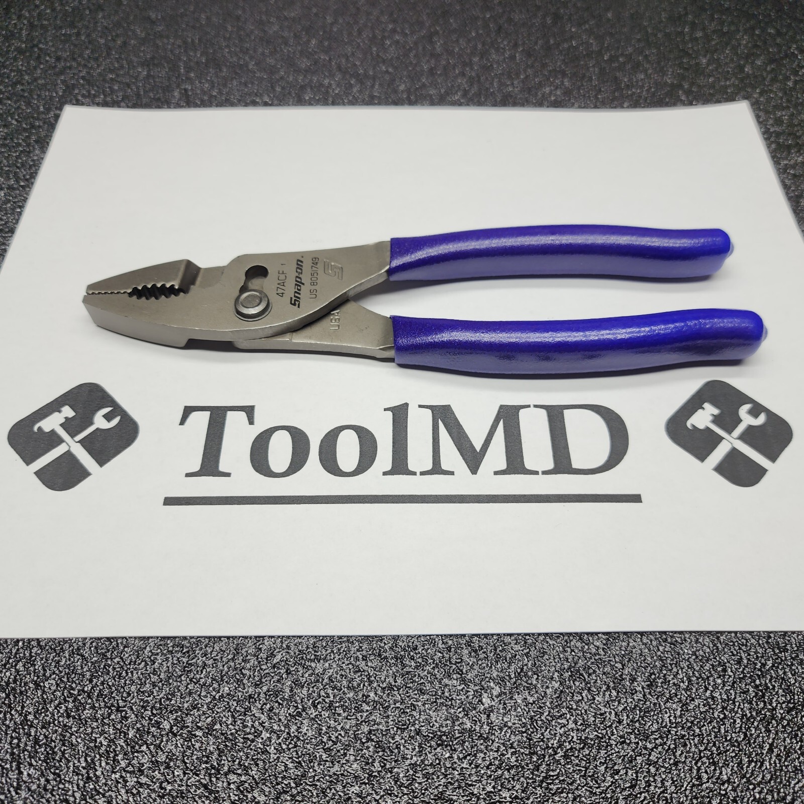 Snap-on Tools USA NOS RARE DARK PURPLE 8" Combination Slip-Joint Pliers 47ACFDP
