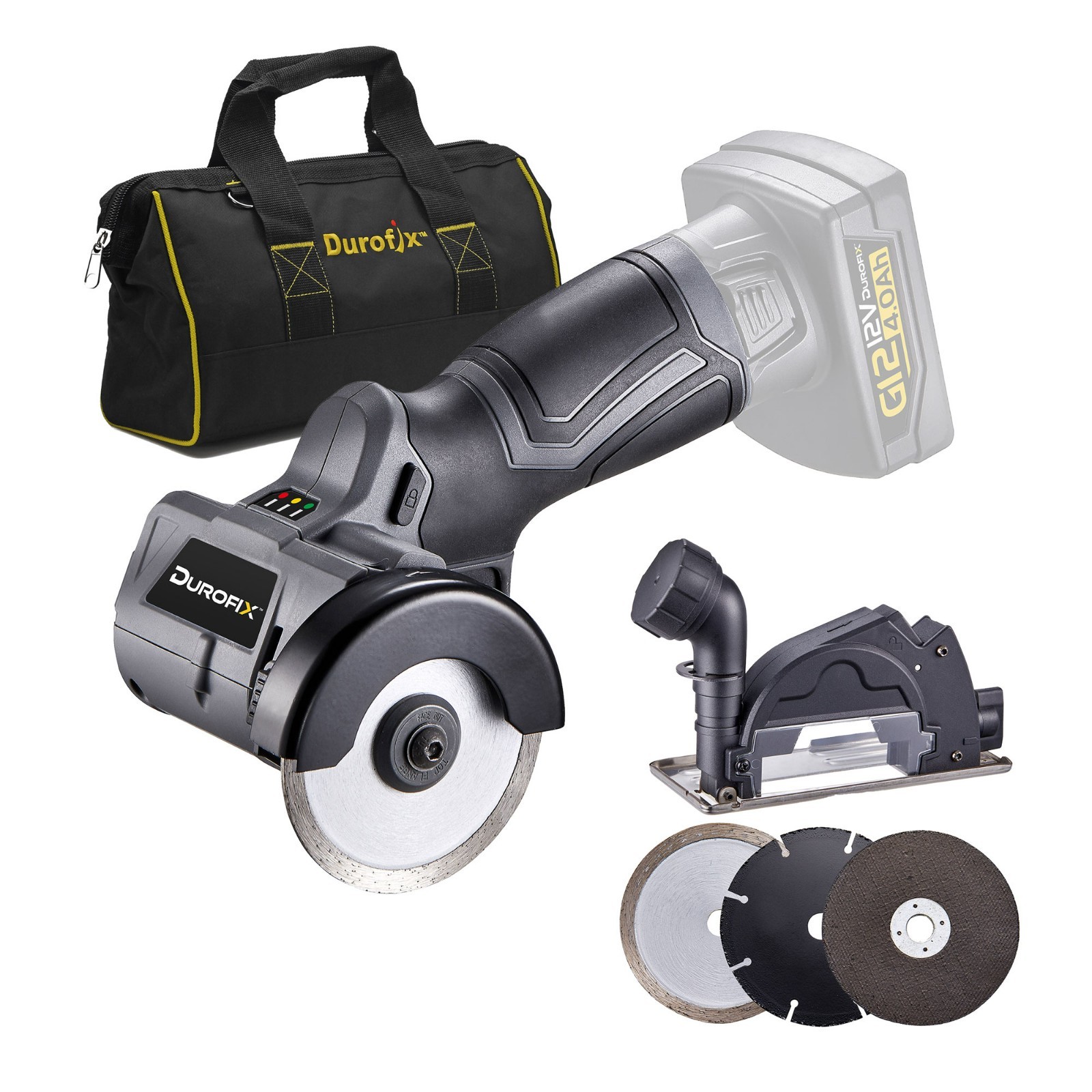 Durofix G12 RC1222-TG 12V 3" Cordless Compact Cut-Off Tool 20000 RPM Bare Tool