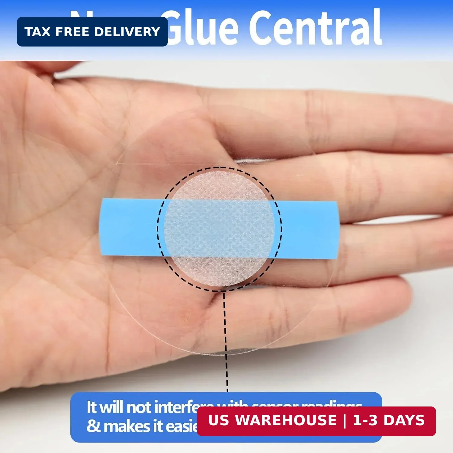 Libre 3 Plus Sensor Covers 100Pack Waterproof CGM Patch Clear 15Day