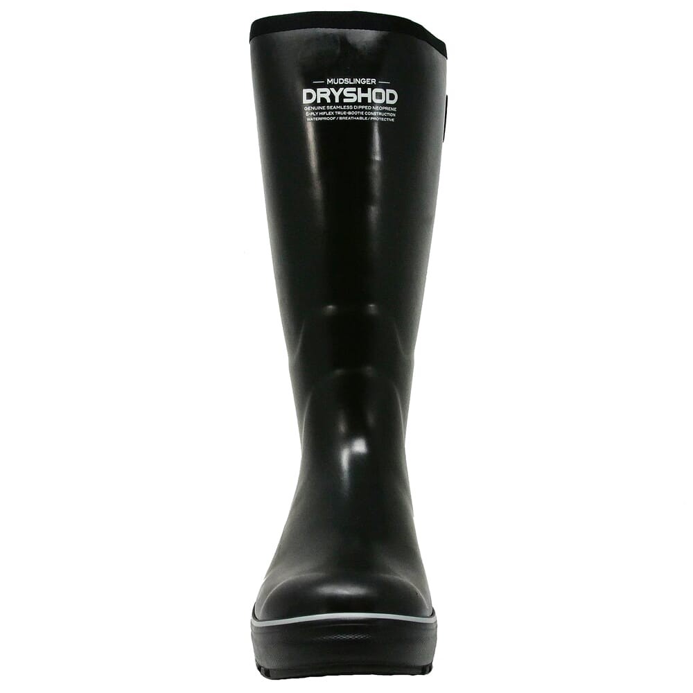 Dryshod Mudslinger Hi Gusset Waterproof Boots, Black/Grey (MDG-MH-BK-M): NEW