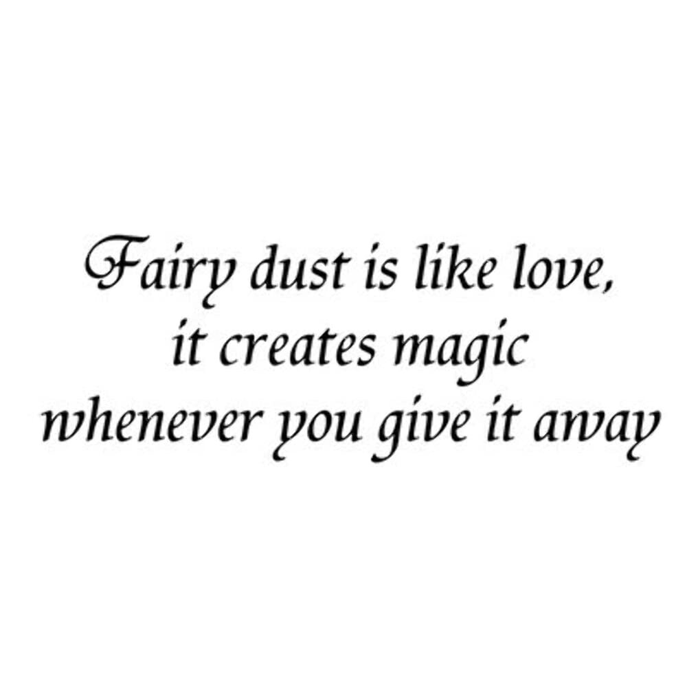 Fairy Words Phrase Sentiment Clear Stamp