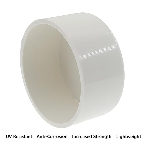3 Inch PVC Pipe End Cap Fitting,SAFYY PVC Pipe Cap Plug,White Pipe Plug Socket