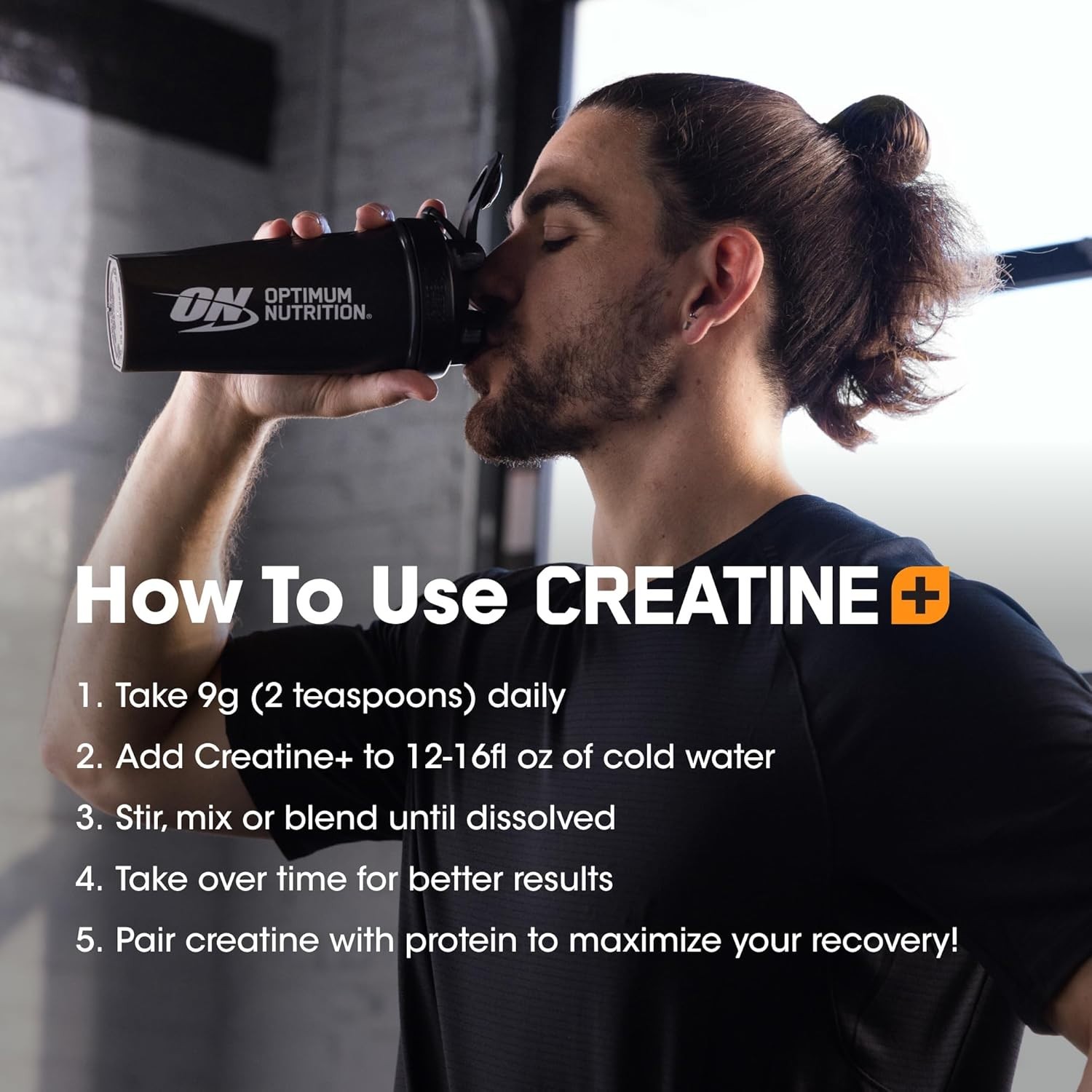 Creatine Monohydrate Plus Powder, Strawberry Peach Flavored Creatine Performa...