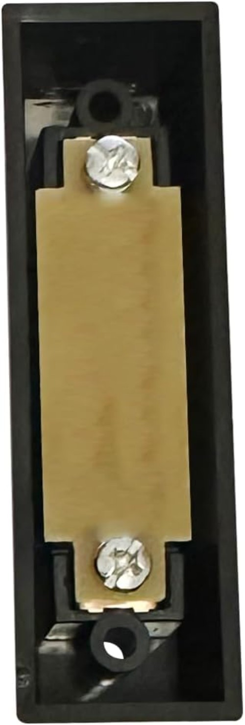 Wall Mounted LED Doorbell Button Push Switch Black for Wired Chime Ring
