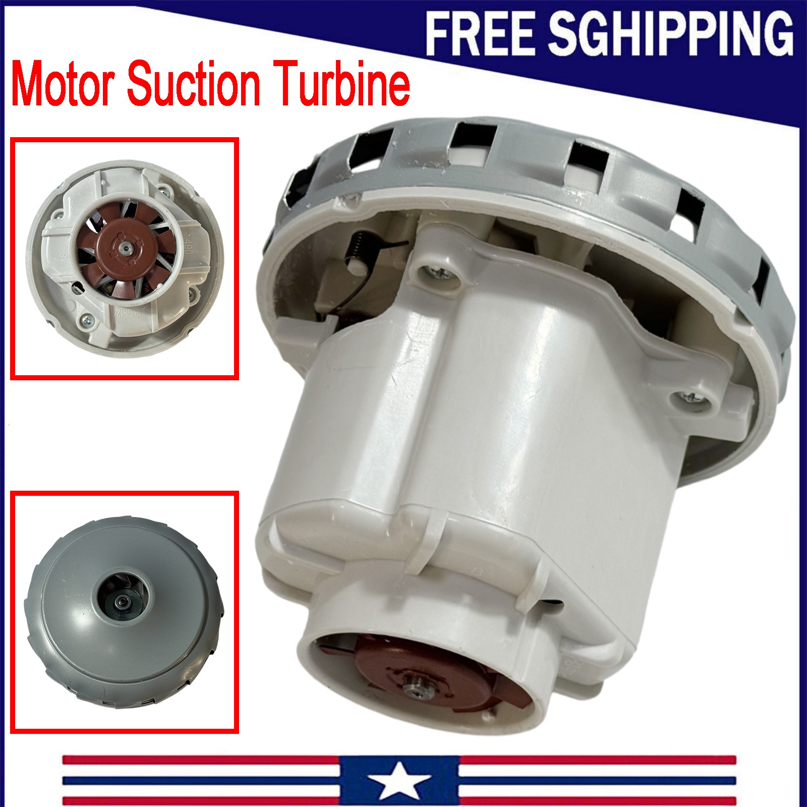 Vacuum Cleaner Suction Turbine Motor 467.3.402-6 1200w For 467.3.414 DOMEL Mirka