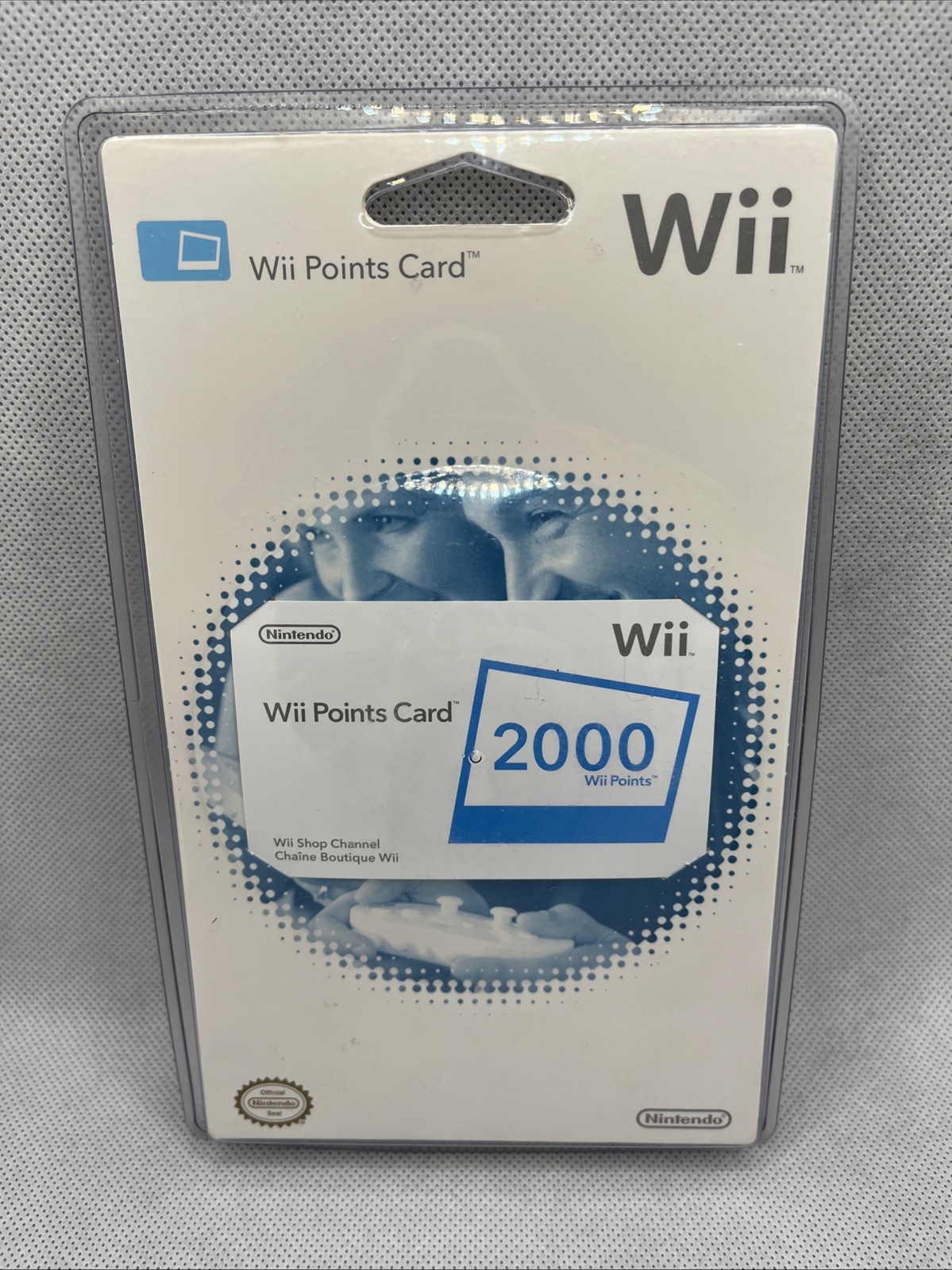 NEW Nintendo Wii 2000 Points Card FACTORY SEALED NOS Collectors Piece SEALED