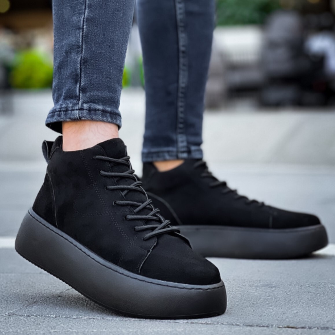 Men's Boots High Top Sport Shoes Lace Up Casual Boots For Men