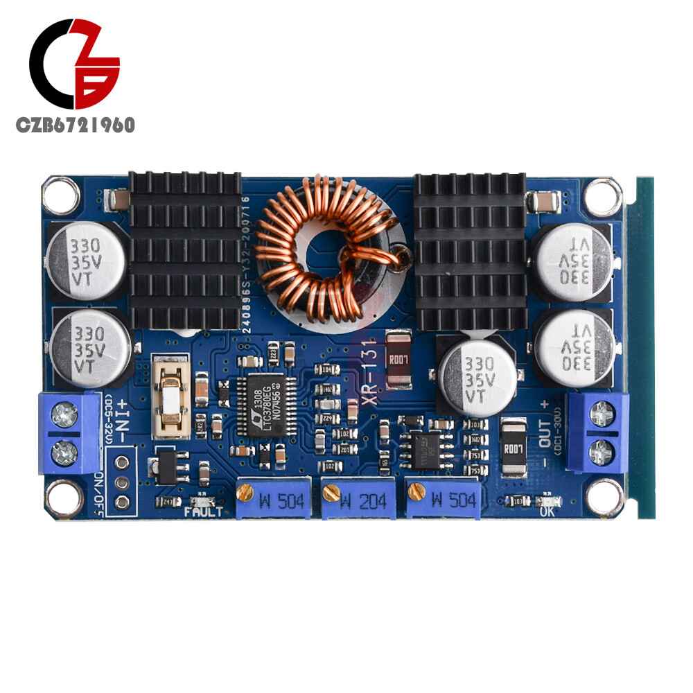 LTC3780 10A DC 5V-32V to 1V-30V Automatic Step Up Down Regulator Charging Module