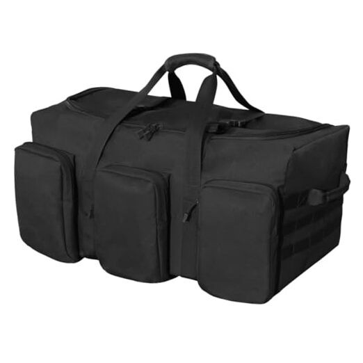 Large Military Travel Duffle Bag Tactical Medium(21.65"x11.81"x11.81") Black