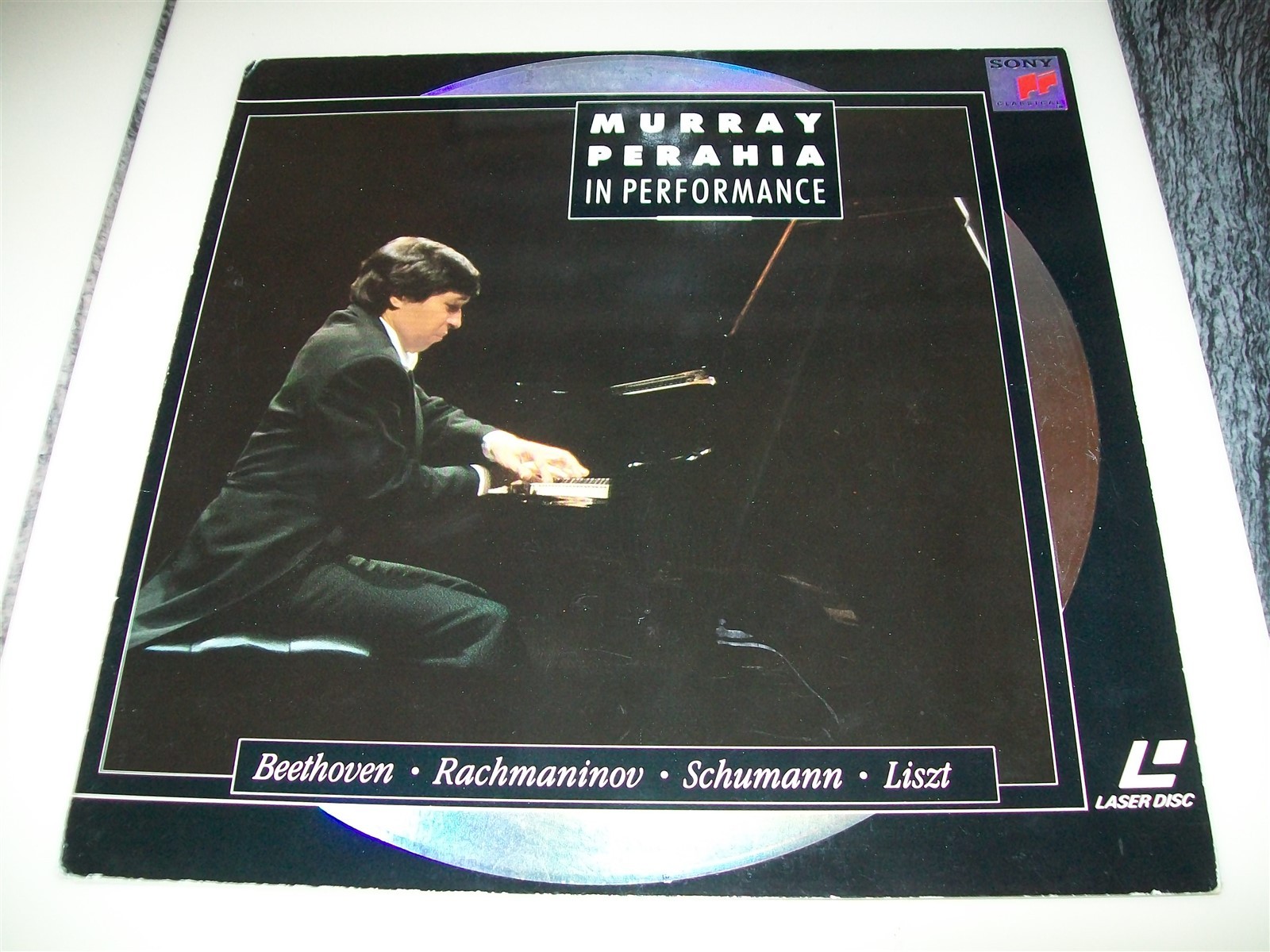 MURRAY PERAHIA IN PERFORMANCE Laserdisc LD CLASSICAL MUSIC BEETHOVEN LISZT MORE!