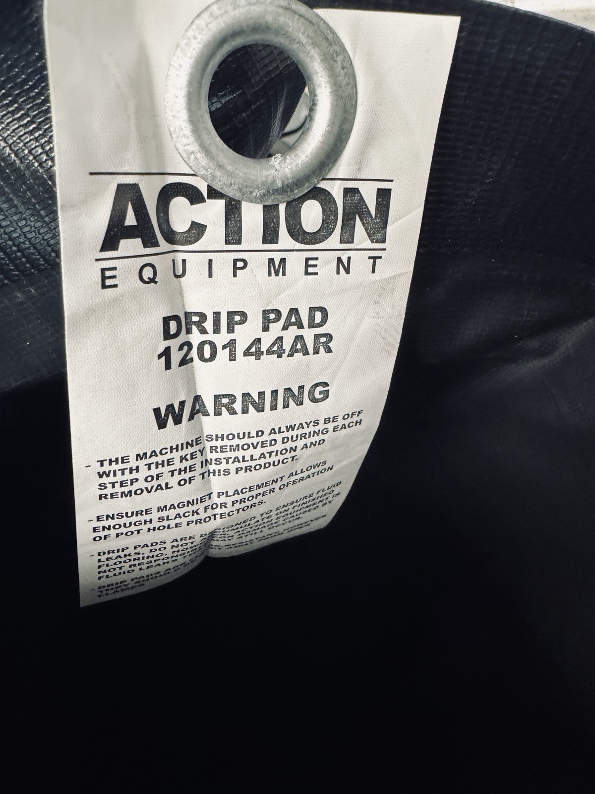 Action Equipment Garage Floor Drip Pad 120144AR 120" x 144"