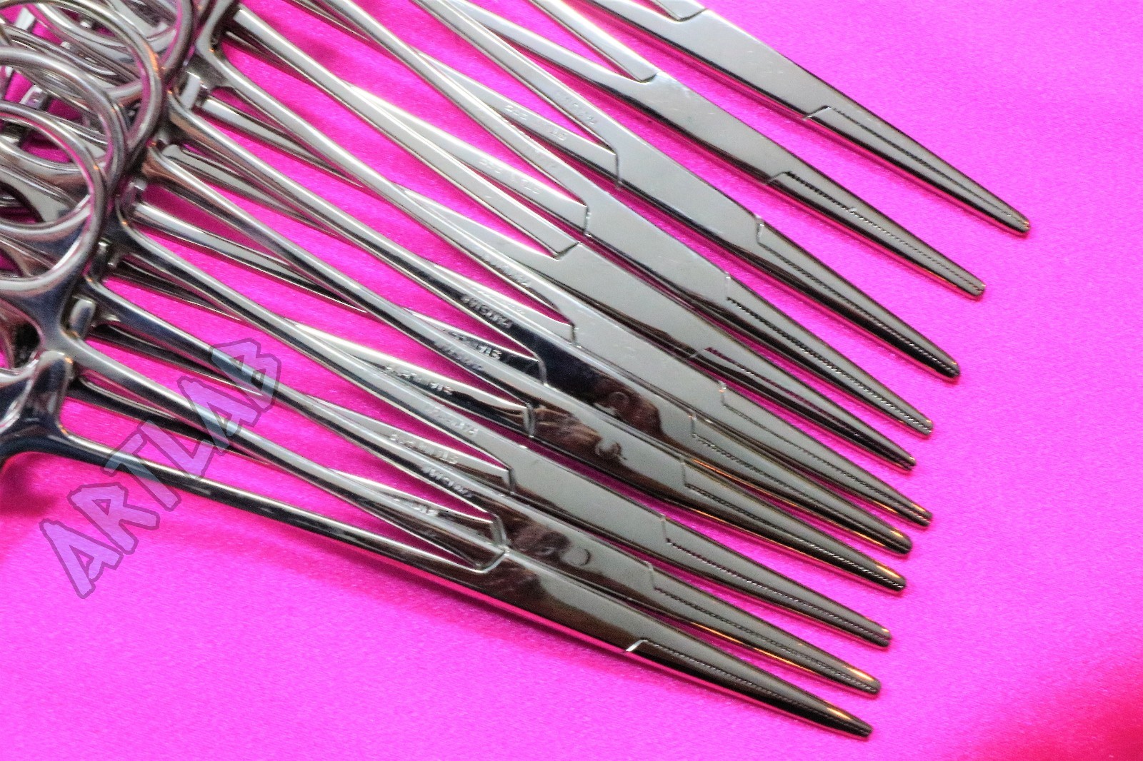 12 PC MOSQUITO HEMOSTAT FORCEPS 5" STRAIGHT STAINLESS STEEL SURGICAL MEDICAL