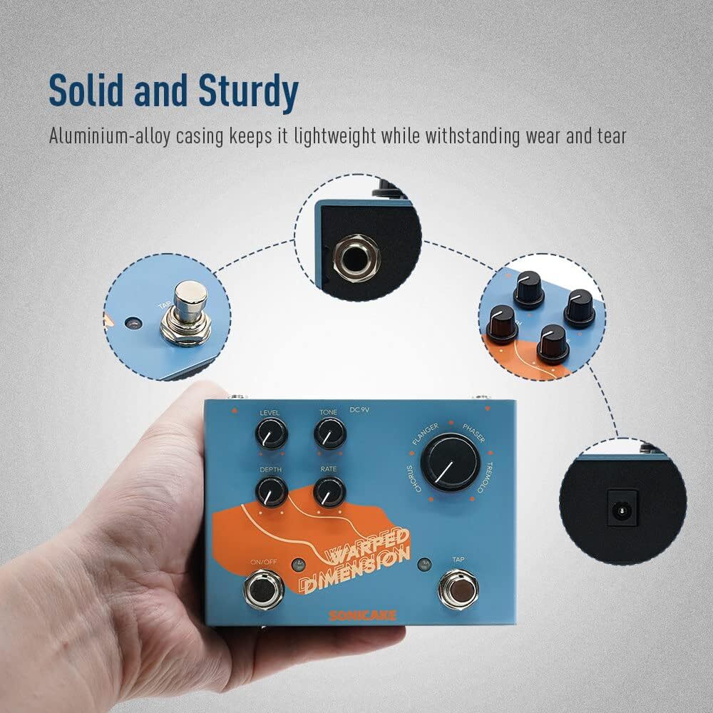 SONICAKE Warped Digital Modulation Pedal Chorus Guitar Effect Pedal