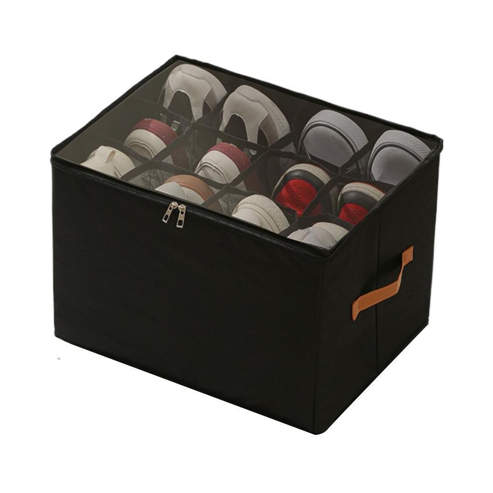Foldable Shoe Storage Box - Dust-Proof Organizer for Shoes, Space-Saving Sh V3O2