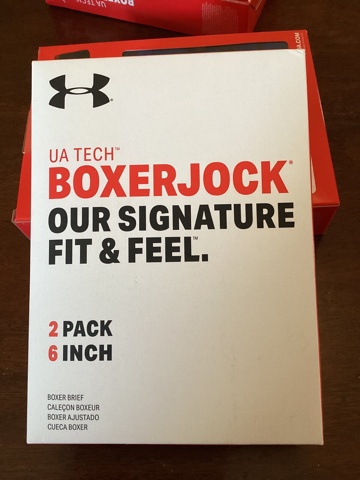 UNDER ARMOUR UA 6" MENS BOXERJOCK BOXER BRIEF 2-PACK LARGE L LG 1327416 MSRP $40