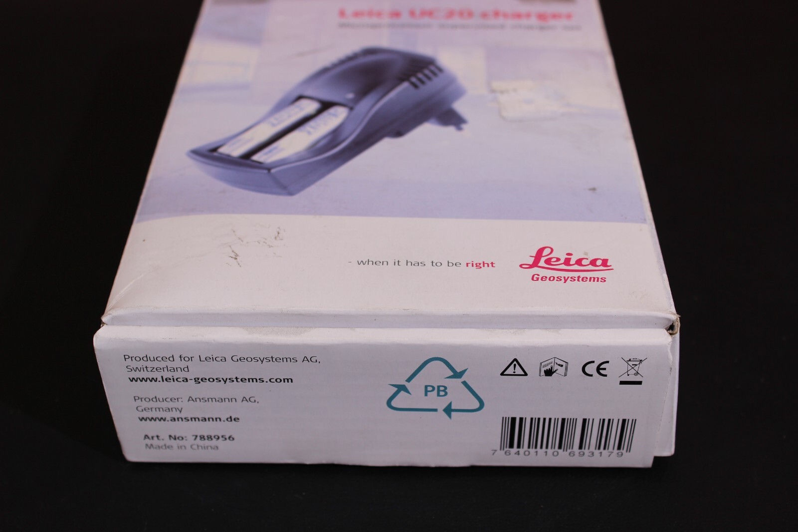 Leica UC20 Universal Quick Charger Microprocessor Supervised Charger Set 788956