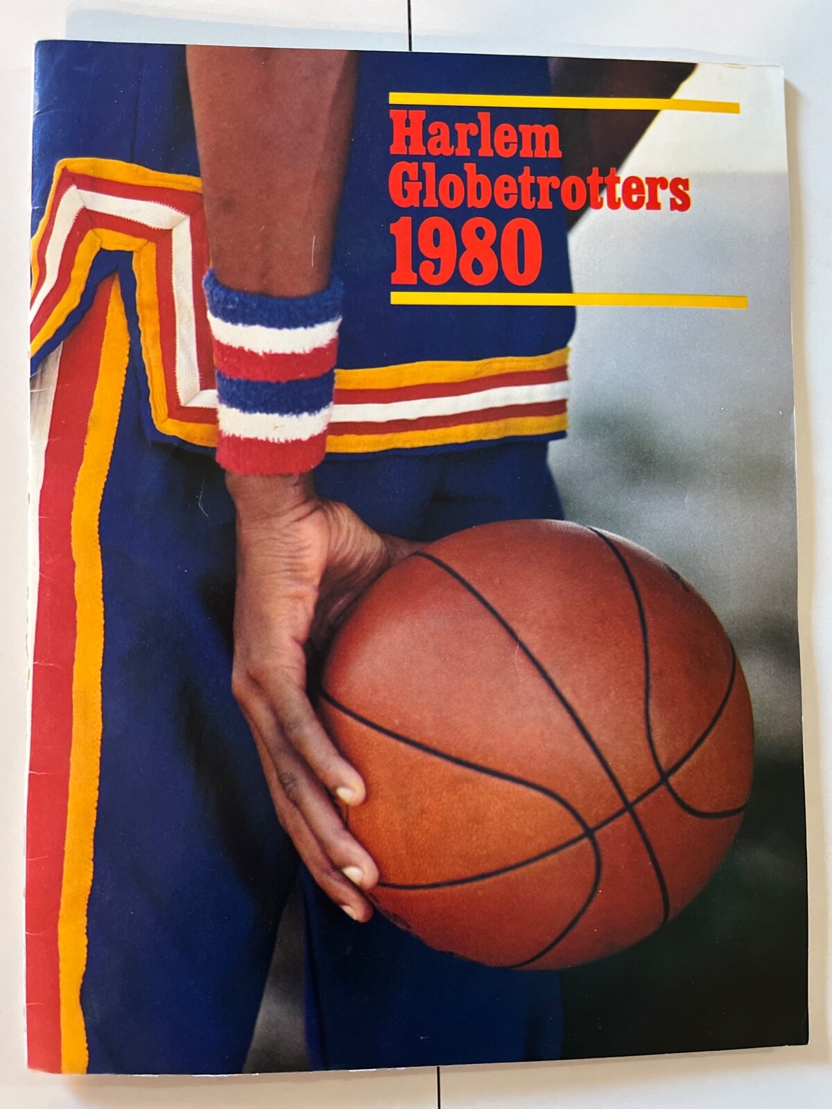 Harlem Globetrotter Souvenir Program from 1980 with 45 Sweet Georgia Brown
