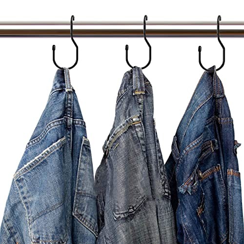 Unique Twist Design Bag Hanger Purse Hooks - 5 Inch Large Size 12 Pack Platinum