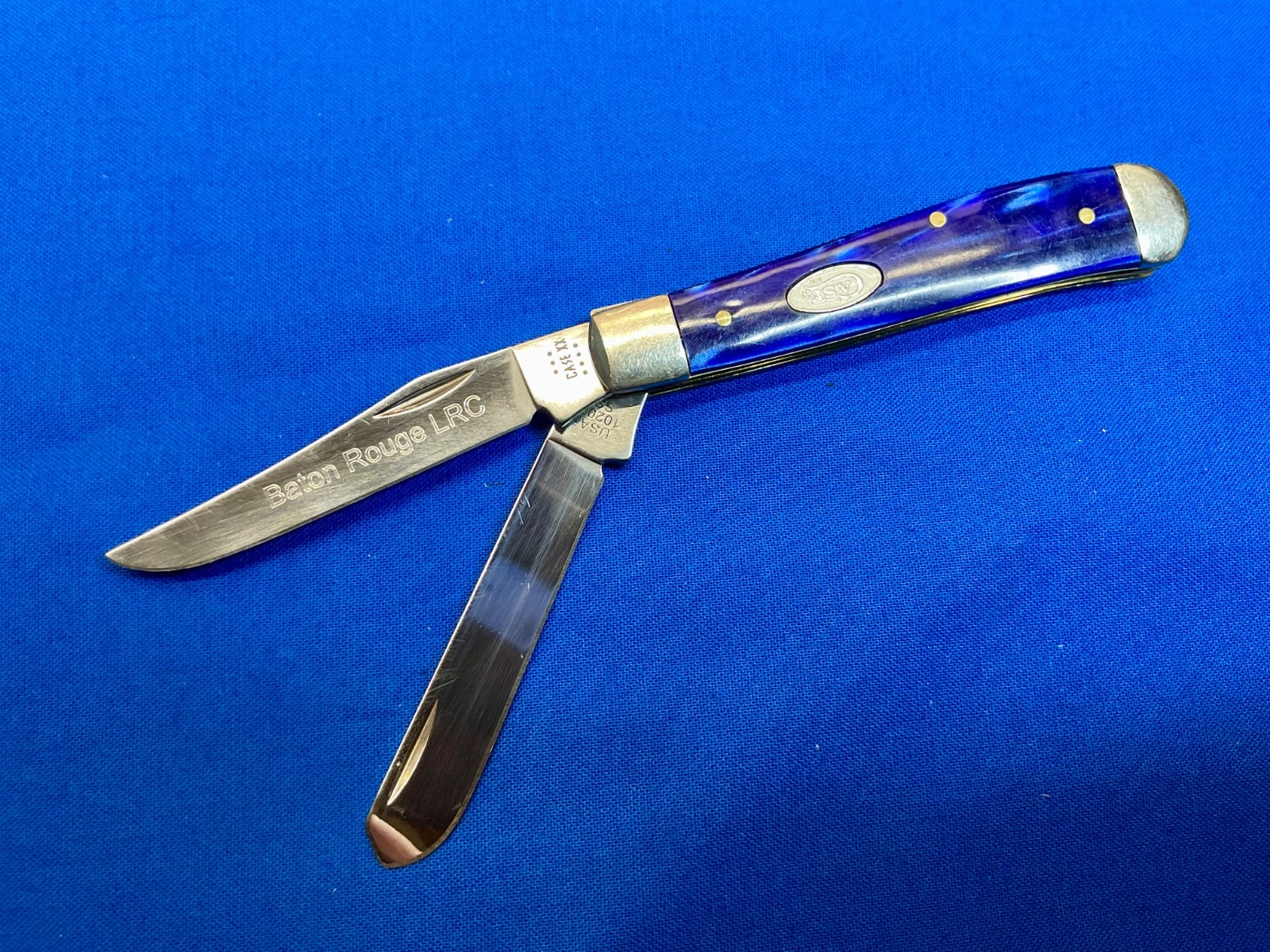 Case XX 10207 Blue Pearl Kirinite Mini Trapper USA