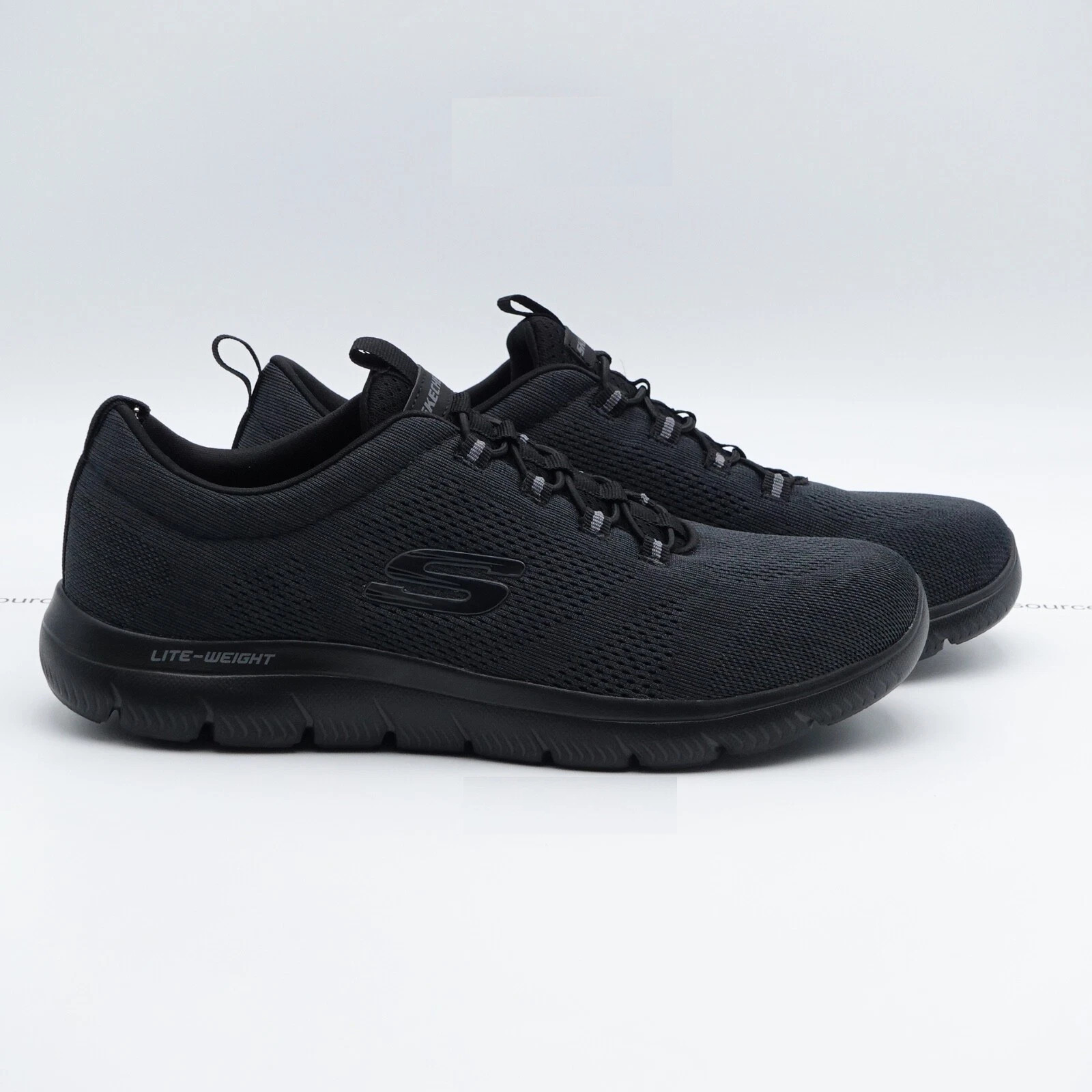 Men's Skechers Summits Louvin Slip-On Casual Shoes - Black 232186/BBK
