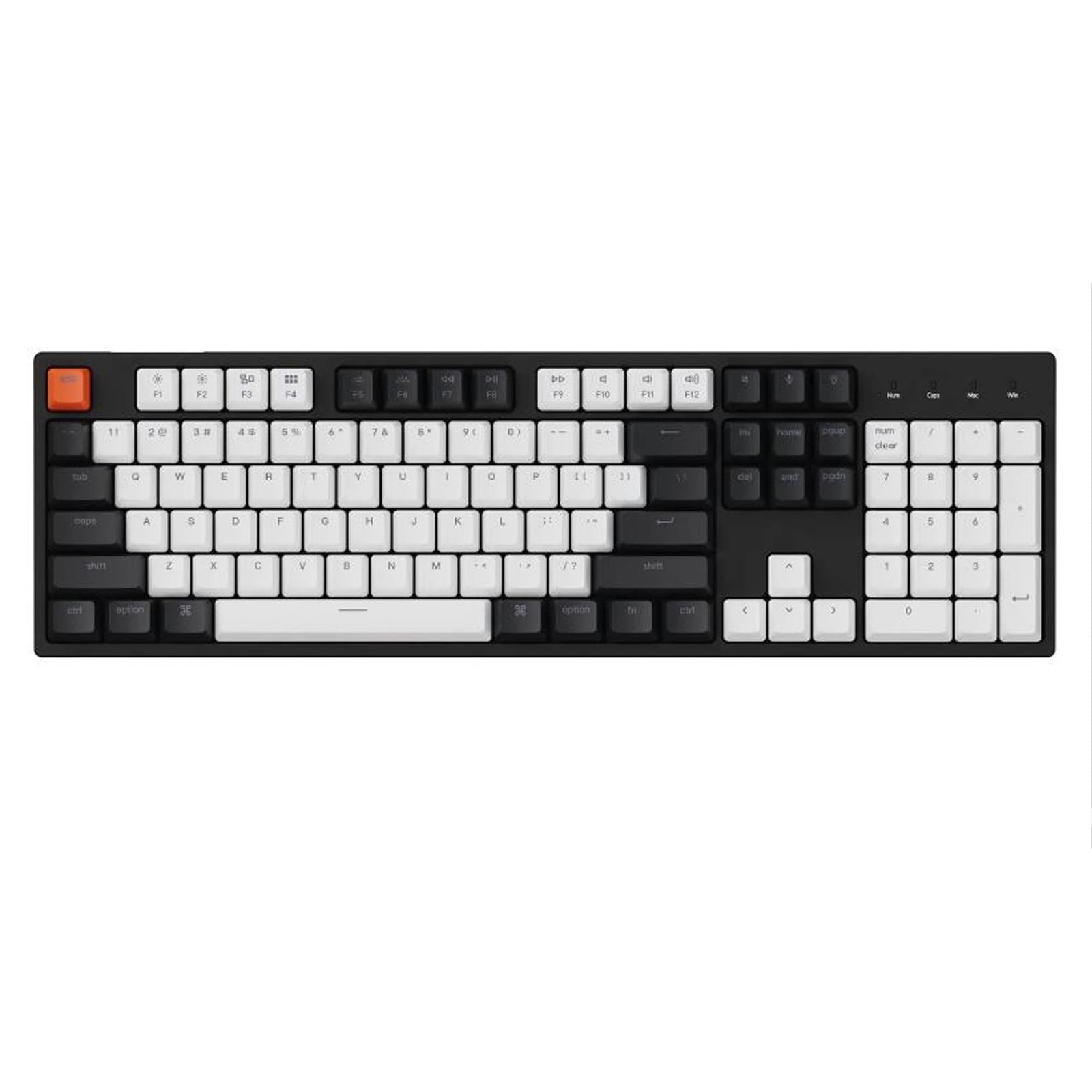 Keychron C2 104 Keys Full Size Wired Mechanical Keyboard for Mac Windows, Hot...