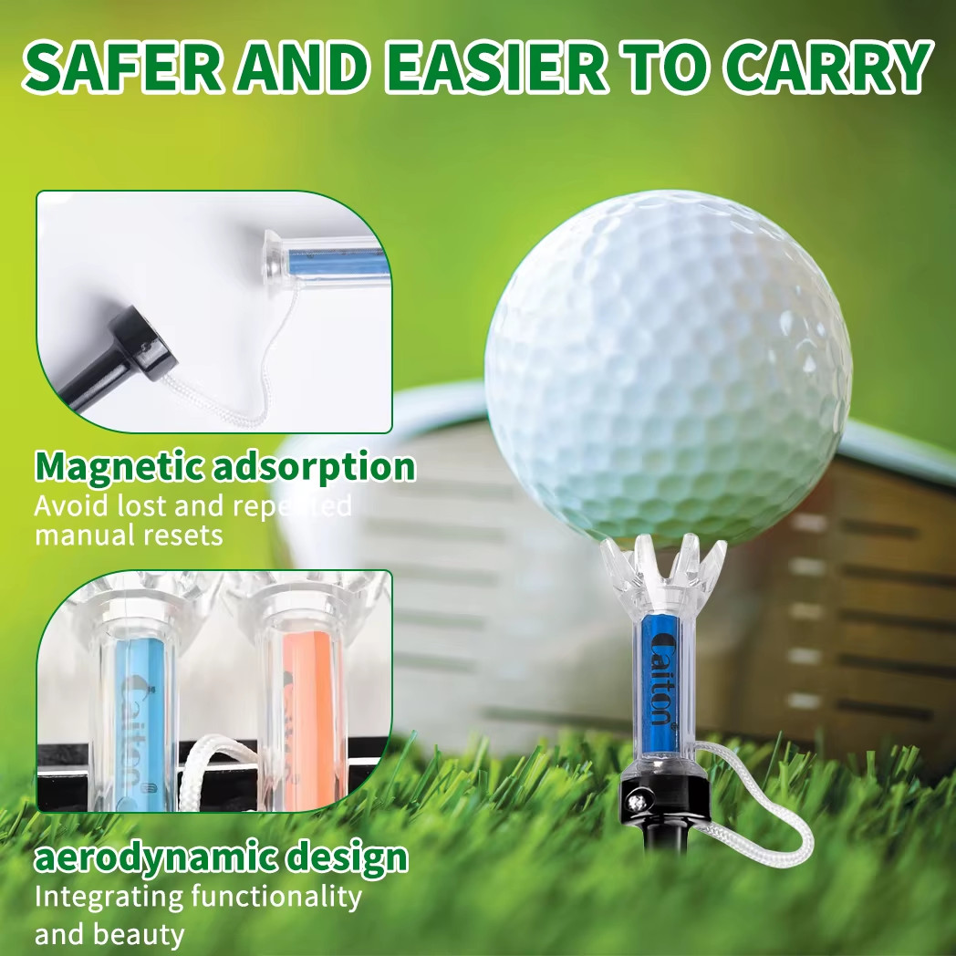 Magnetic Golf Tee Set: 3 Sizes Pro Accessory for Accuracy & Performance