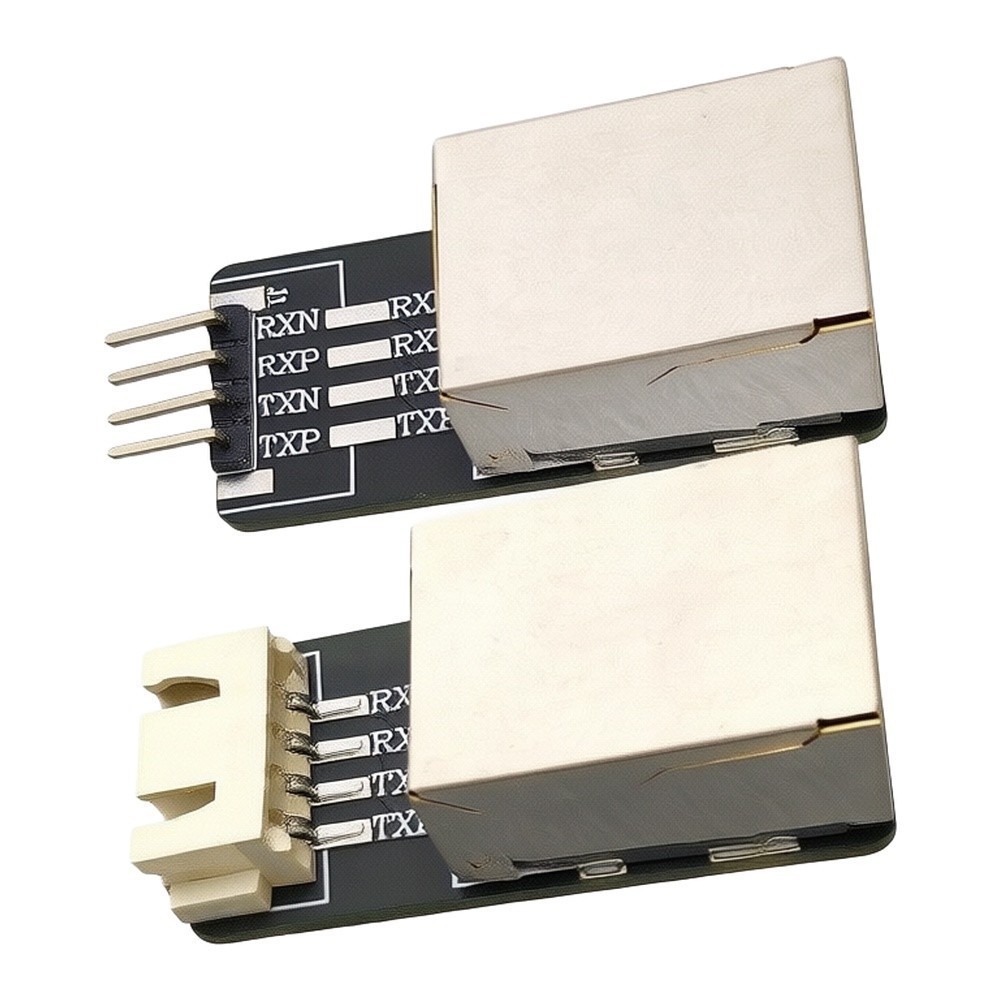 For RJ45 Network Adapter Board Set 2pcs 17x36mm for Female to 4 Pin Header