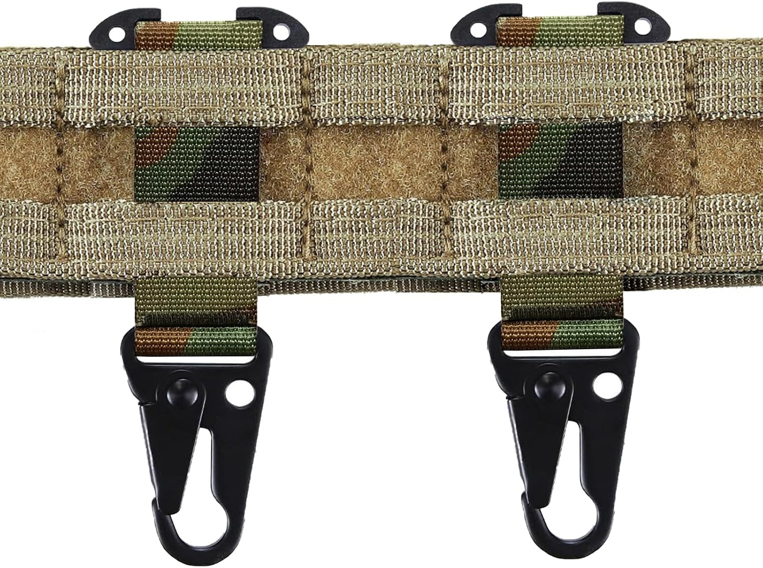 Tactical MOLLE Clip with Clash Hook Hanging T-Mount BeltClip for Duty Belt Gl...