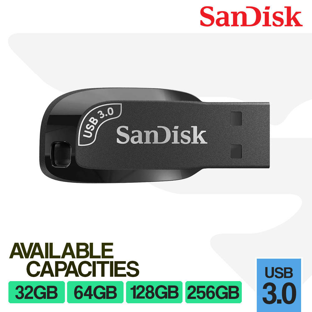 SanDisk Ultra Shift USB 3.0 32GB 64GB 128GB 256GB Flash Drive Memory 100MB/s Lot
