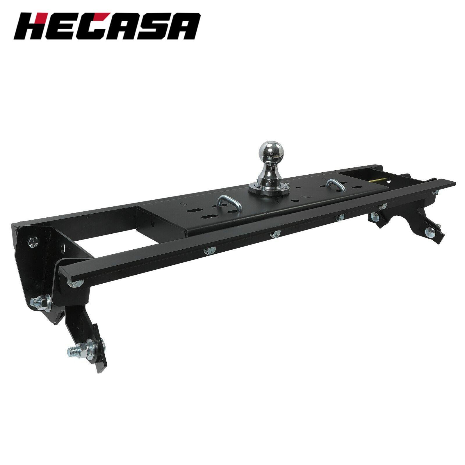 For Ford F150 2015-2020 30,000 lbs Double Lock Gooseneck Trailer Hitch Kit Black