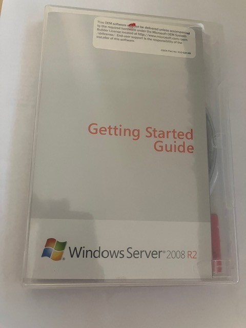 Windows Server Standard 2008 R2 DVD System Recovery Media Genuine 1 DVD 64-bit