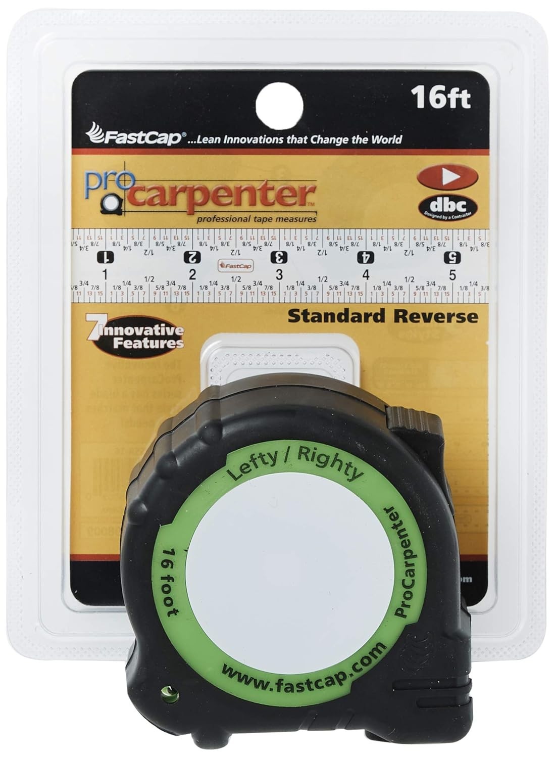 PSSR-16 16 Foot Pro Carpenter Standard Reverse Measuring Tape