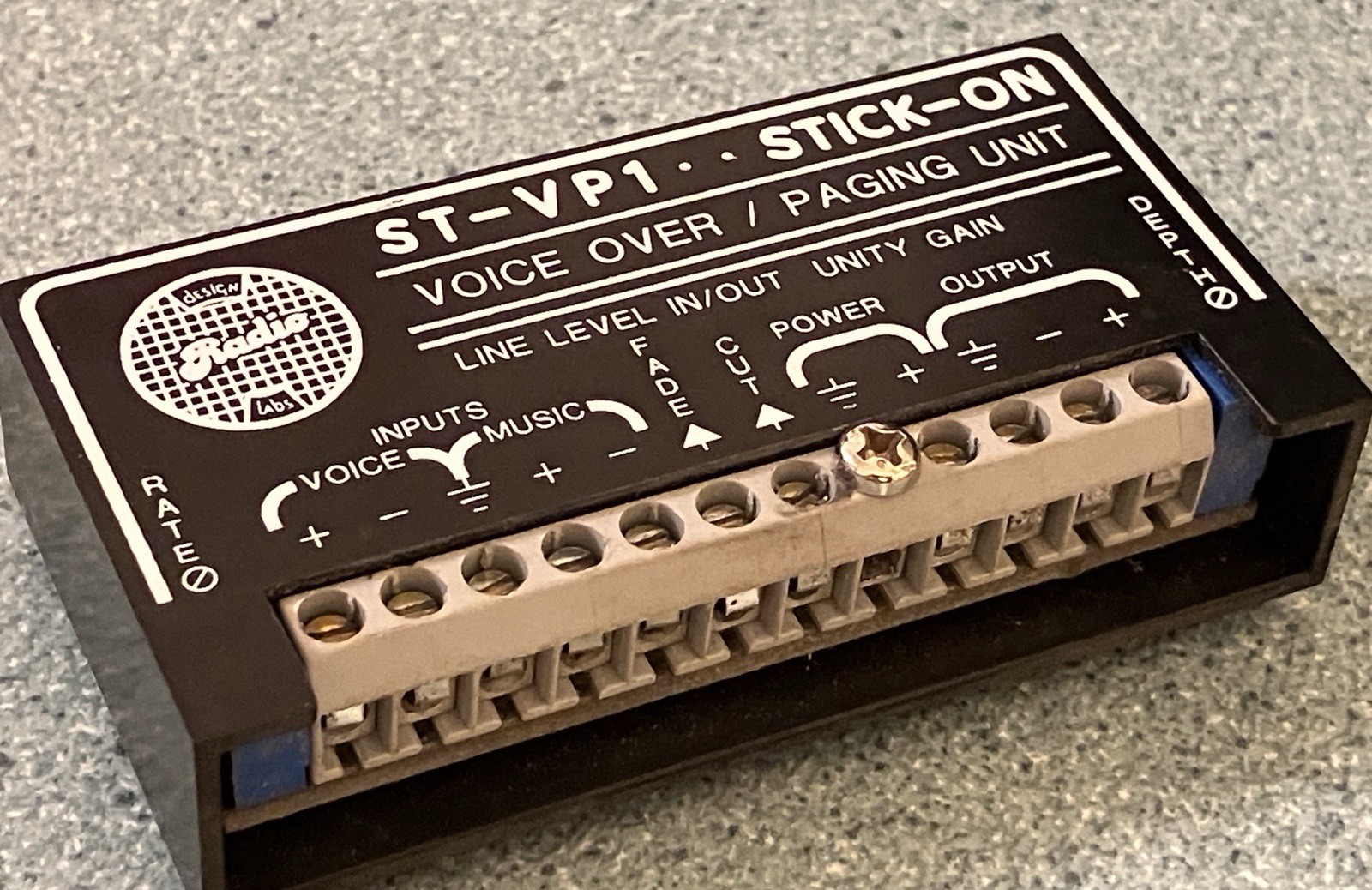Radio Design Labs - Voice Over Paging Module - Model ST-VP1 - "Stick On"