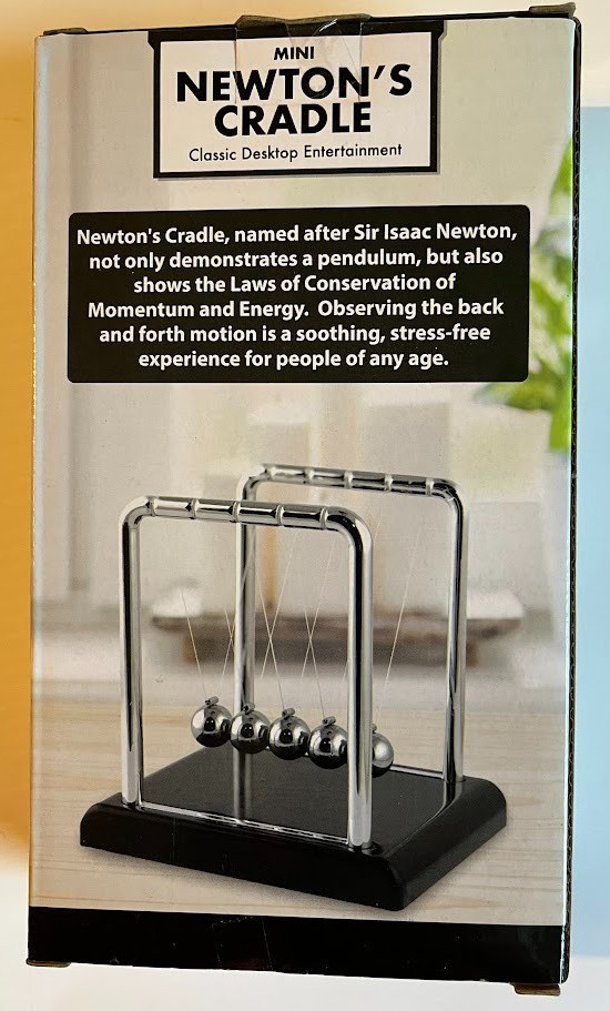 NEW! PREMIER FINDS ~ MINI NEWTON'S CRADLE ~ Classic Desktop Entertainment ~ 2019