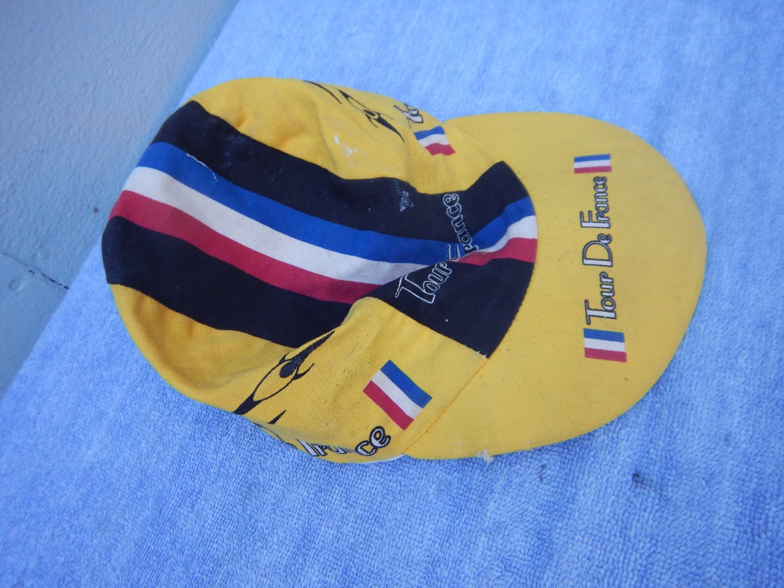 Tour De France Vintage Cycling Bike Hat Cap Made in USA Road Bike Pace Sports