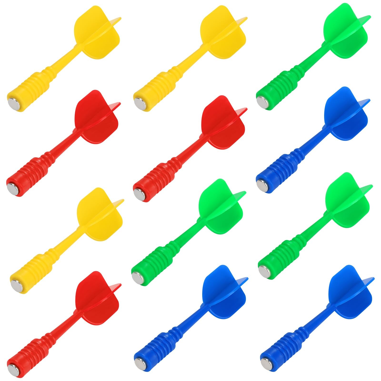 Accmor 16pcs Magnetic Darts, 16pc, 16 Pack-red, Yellow, Green, Blue