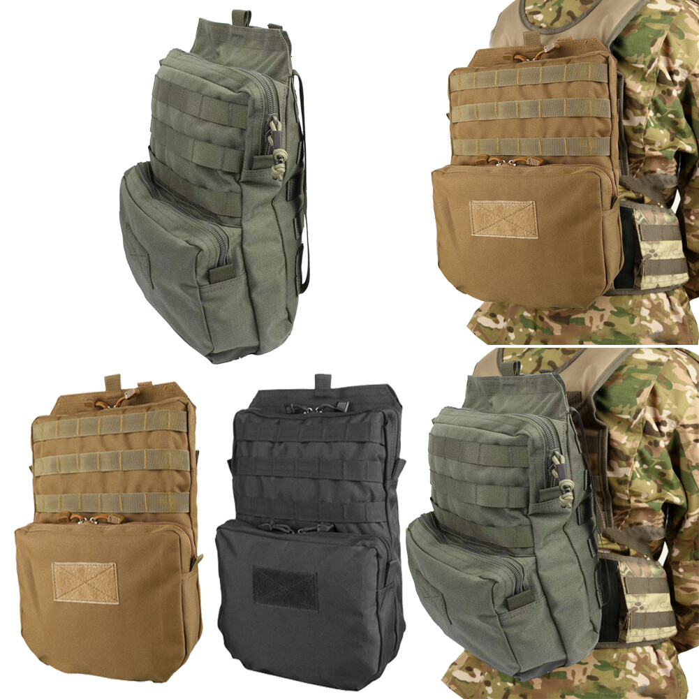 Outdoor Tactical Backpack Vest Expansion Pack Hydration Bag for Hiking Camping