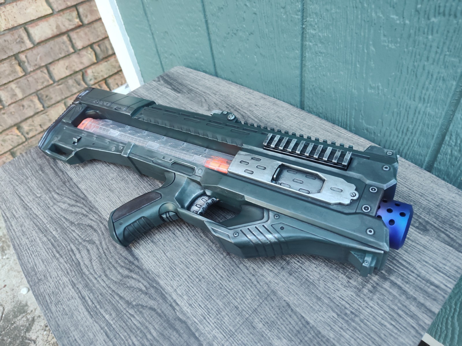 Painted Nerf Rival Zeus - Sci Fi Blaster Green