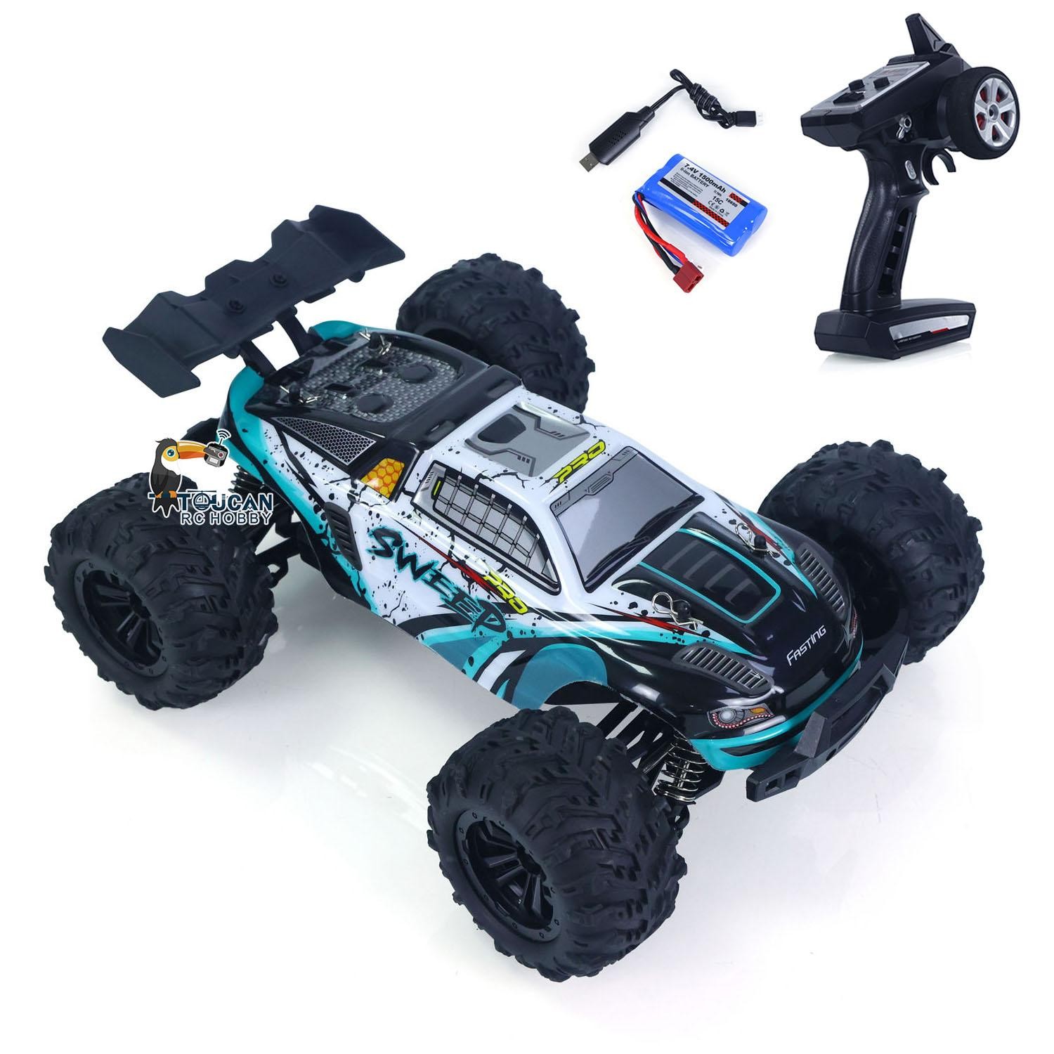 70KM/H High Speed 16101PRO 1/16 RC Monster Truck Off-Road Car Brushless Motor