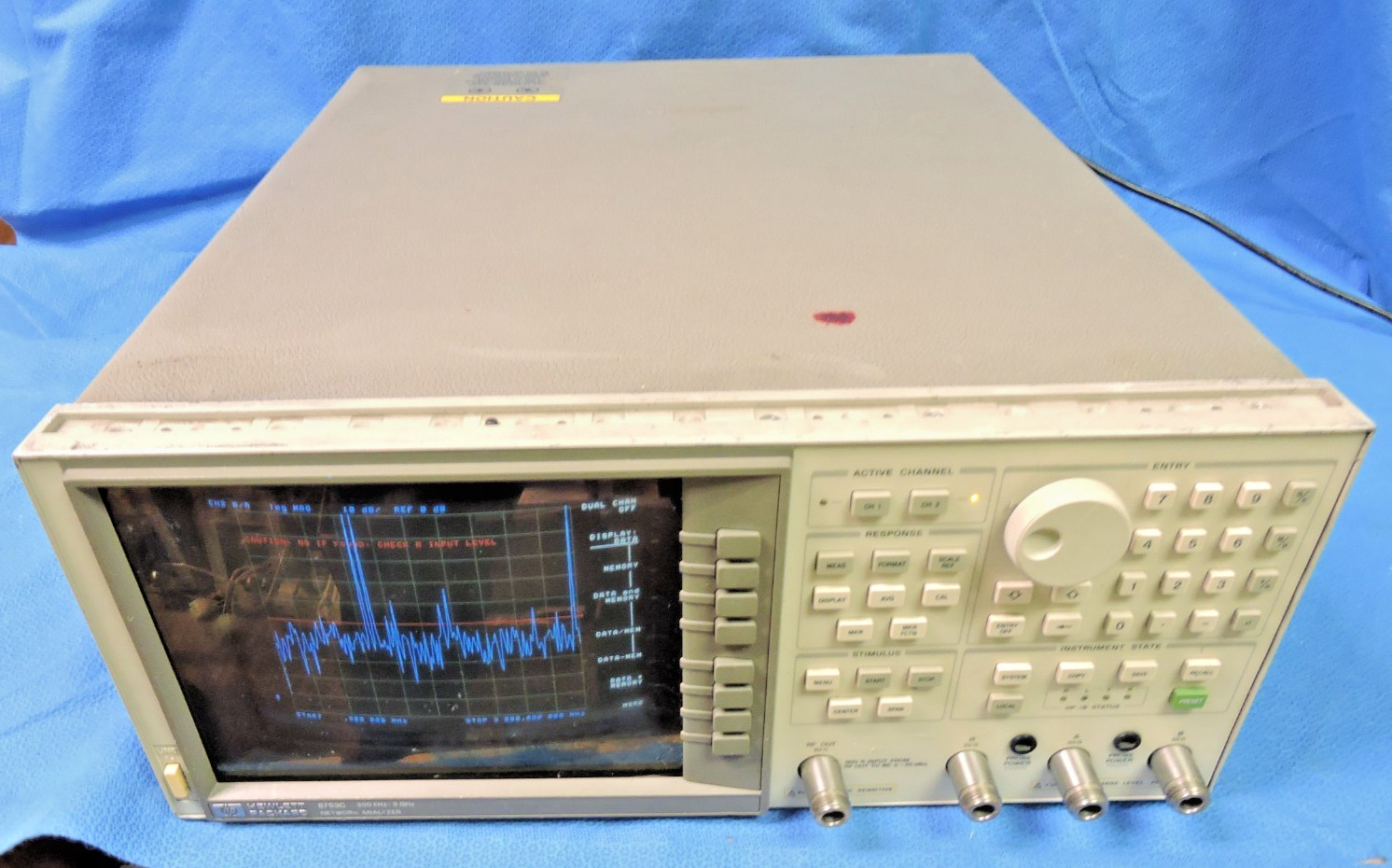 HP Agilent 8753C Network Analyzer 300kHz-3GHz / Softkeys Not Responding Repair