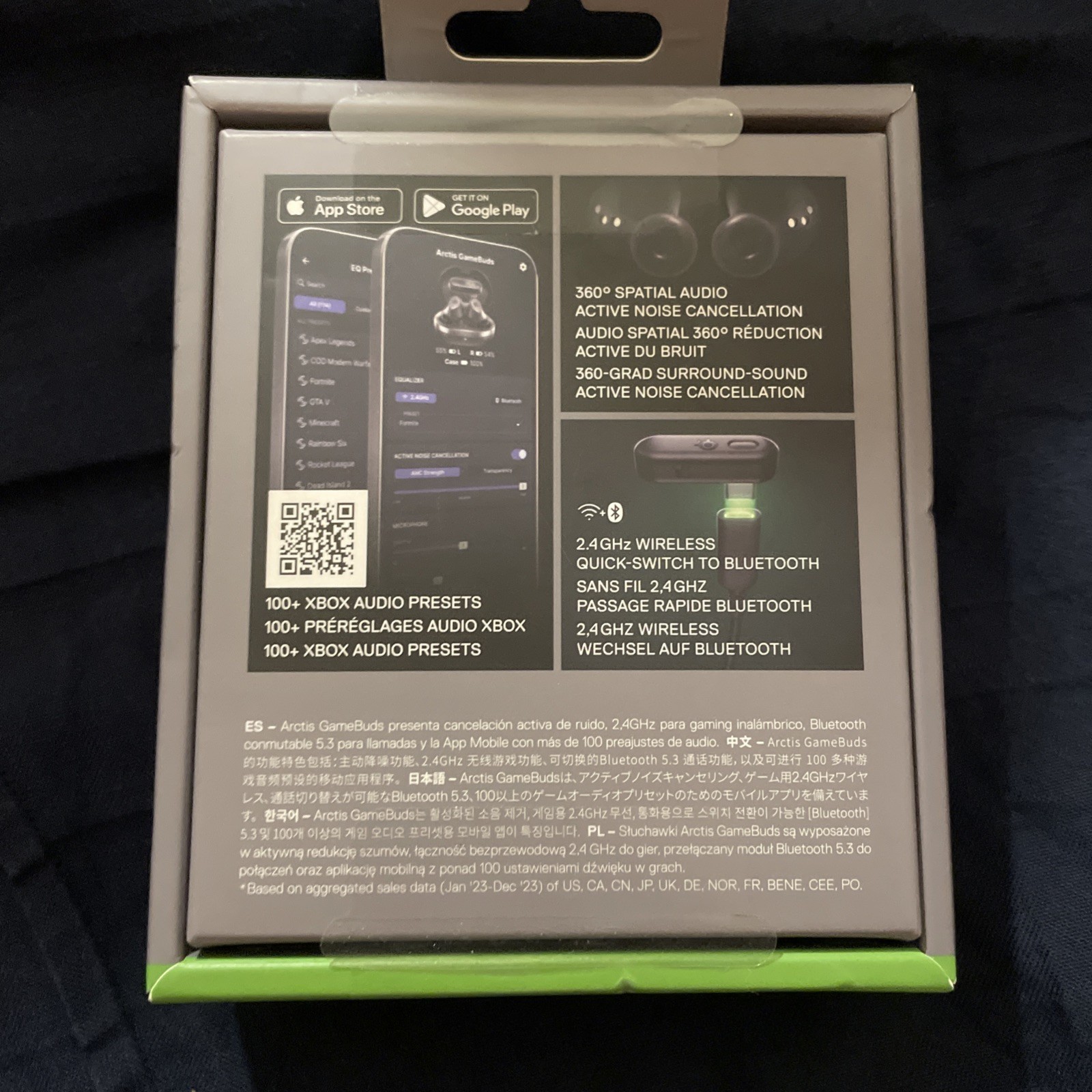 SteelSeries Arctis GameBuds for Xbox/PC/PS5/Switch/Mobile — Quick-Switch,New