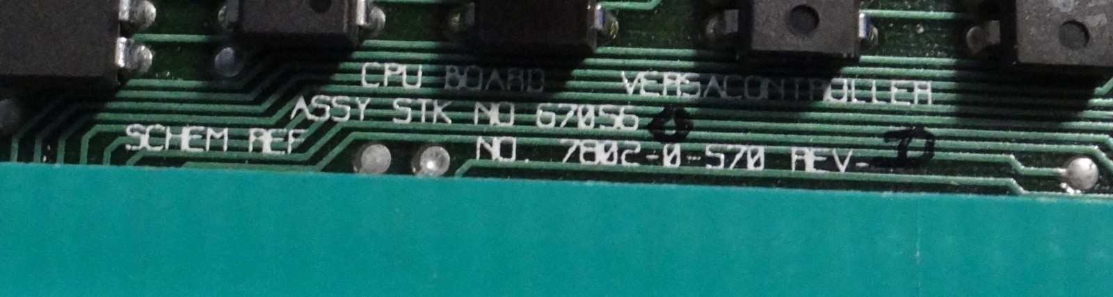 APPLIED MATERIALS CPU BOARD ASSY # 670560 SCHEM 7802-0-570-REV D