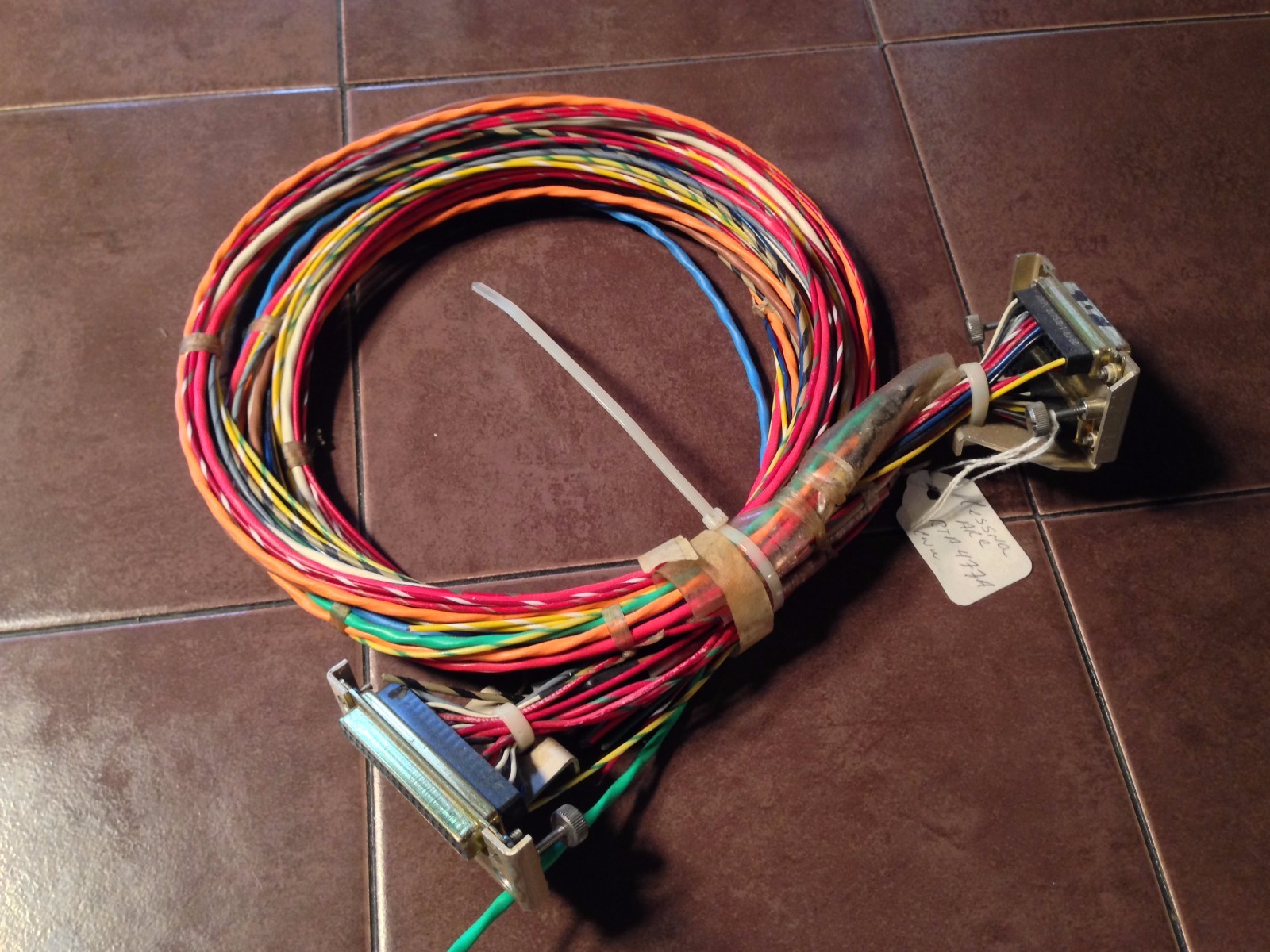 Cessna ARC RTA 477A DME Connectors with wires.