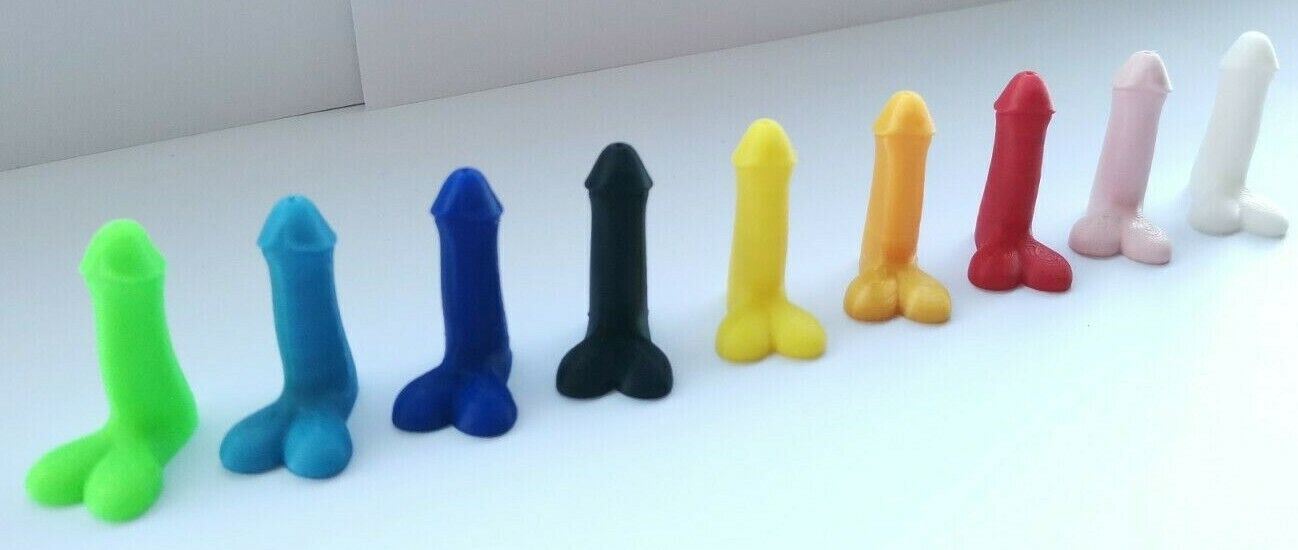 Novelty Car Bike Tyre Willy Penis Dick Valve Dust Caps Pack Of 4