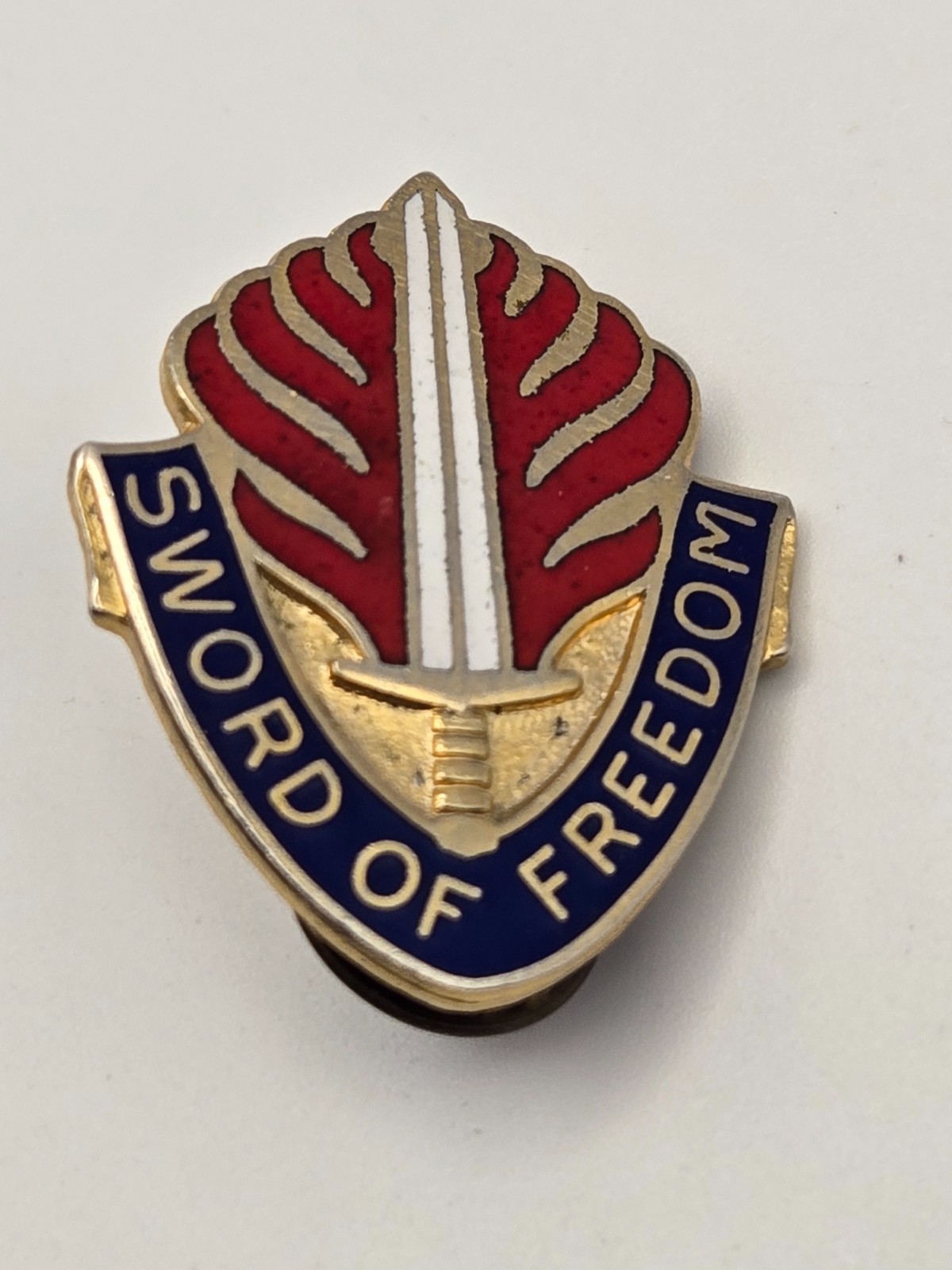 Vintage Army DUI Pin - "Sword of Freedom" Europe Headquarters