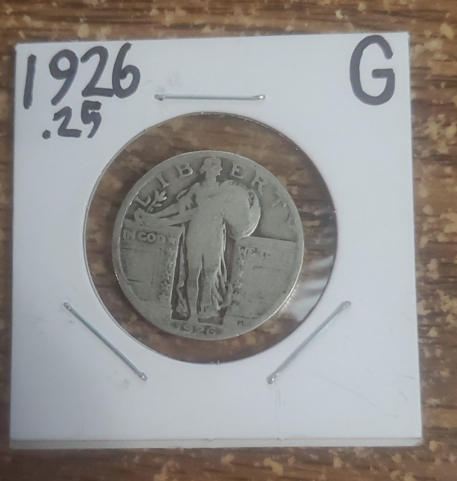 1926 Standing Liberty Quarter 25C Silver Philadelphia G