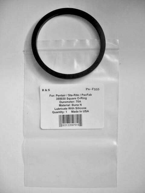 Pentair / Sta-Rite / PacFab 355030 Diffuser Square O-Ring / O-395 / R&S F335