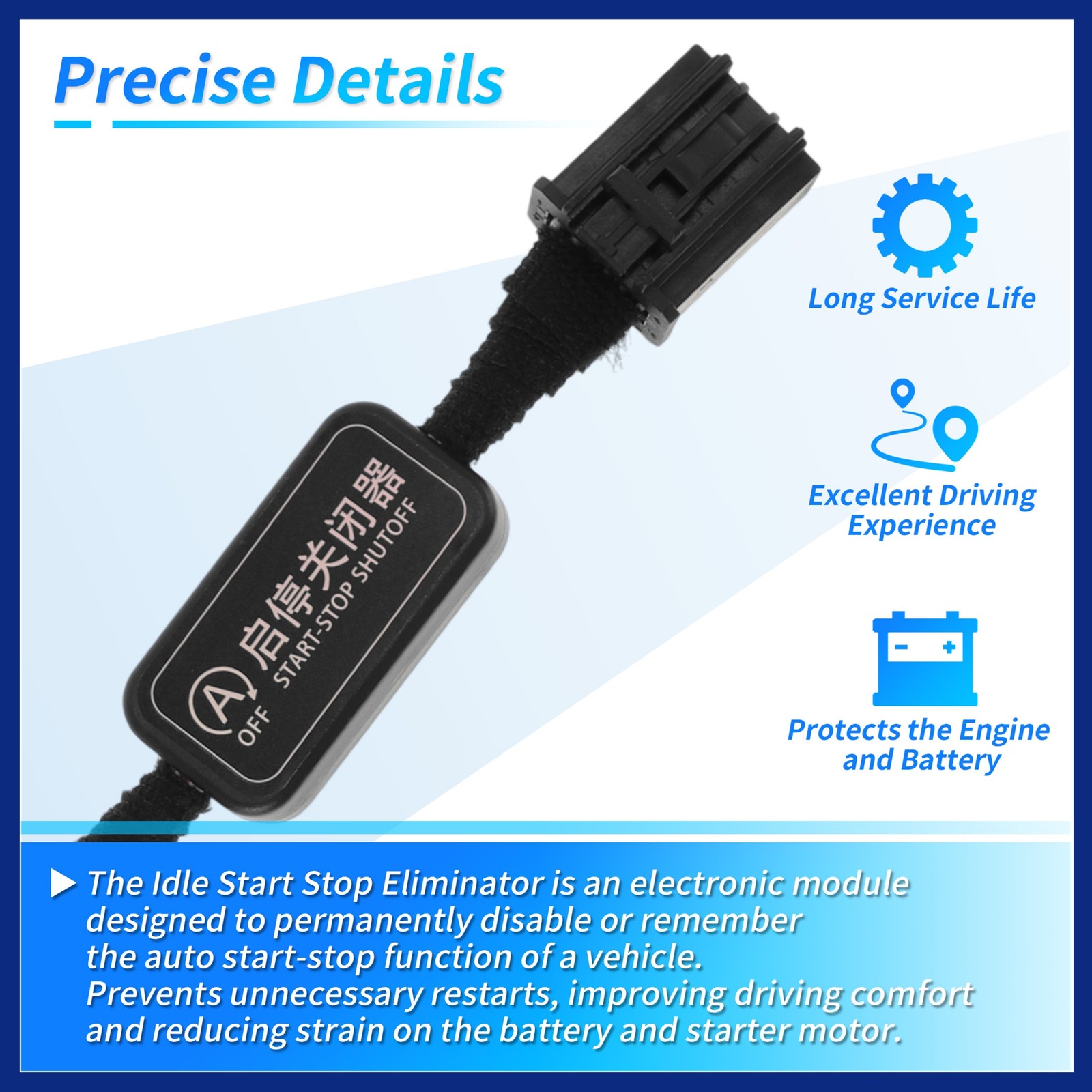 Idle Start Stop Eliminator for Ford Maverick 22-24 Auto Start/Stop Disable 1Pcs