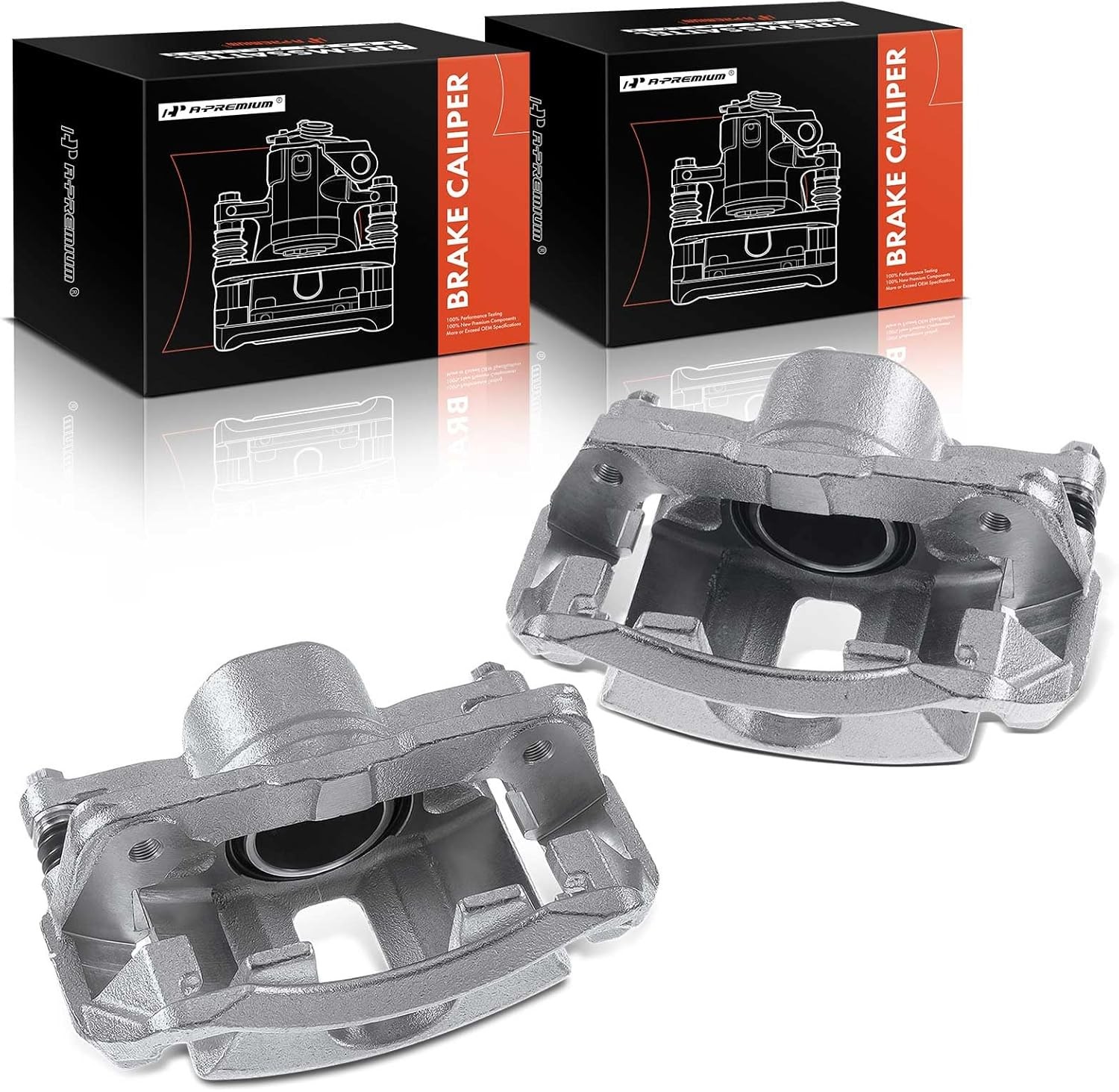 A-Premium Front Disc Brake Caliper Assembly w/Bracket Compatible w/Select Isuzu,